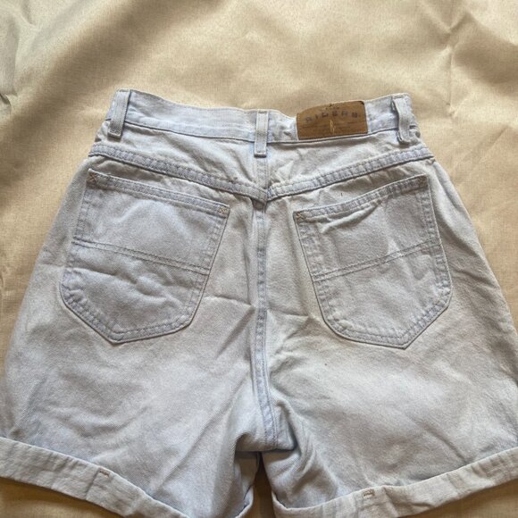 Vintage 90s Lee Women's 26" Waist Light Denim Preppy Mom Jorts Shorts - Picture 4 of 5